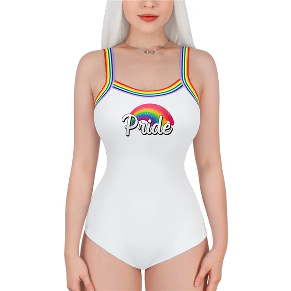 Pride Camisole Bodysuit Rainbow With Stars