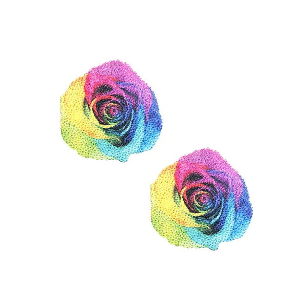 Pride Rainbow Rose Pasties