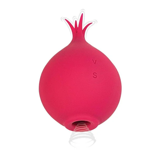 Princess Clit-Tastic Rechargeable Silicone Suction Tickler – Red