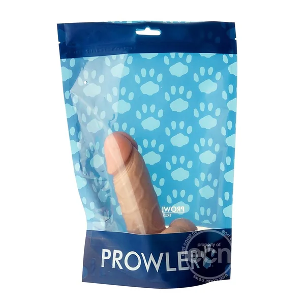 Prowler Dildo with Balls 6in - Vanilla