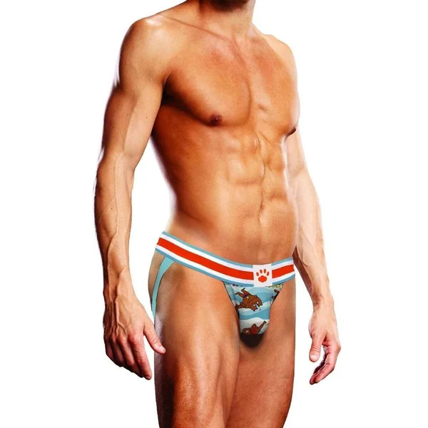 Prowler Gaywatch Bears Jock – Medium – Blue/Orange