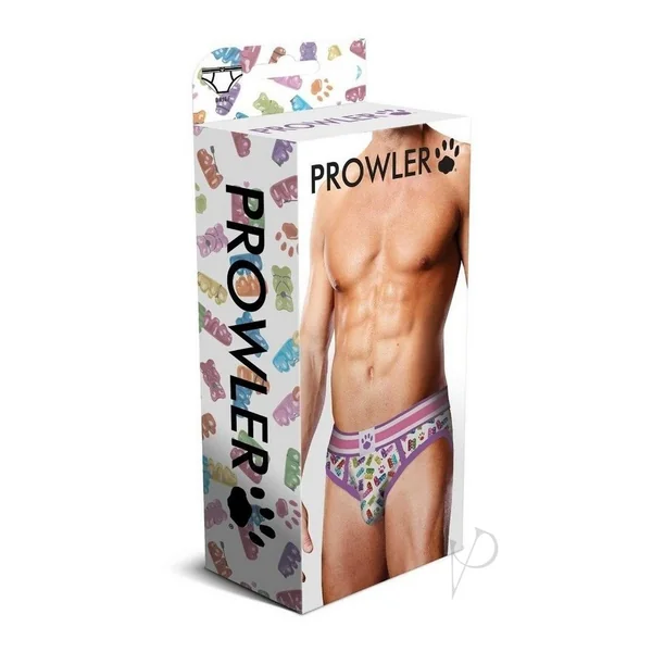 Prowler Gummy Bears Brief - Medium - White/Multicolor