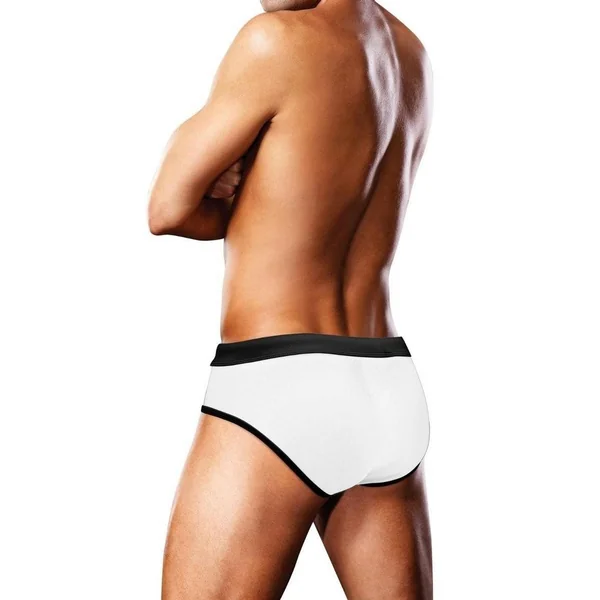 Prowler Oversized Paw Swimming Brief – Large – White/Rainbow