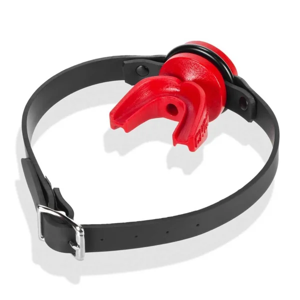 Prowler RED By Oxballs CHOMP Gag With Breather Hole Red Black