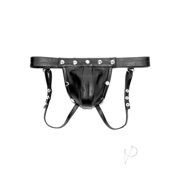 Prowler RED Leather Harness Jock - Large - Black