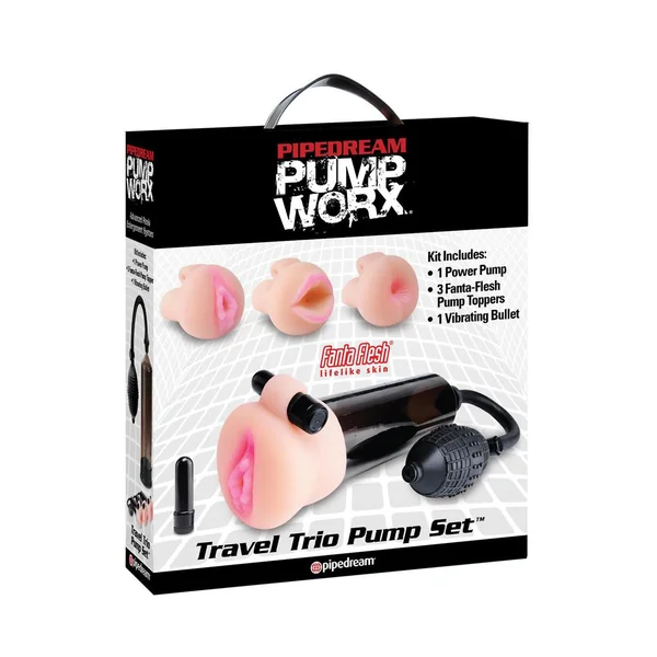 Pump Worx Travel Trio Set 3 Inch Waterproof Bullet