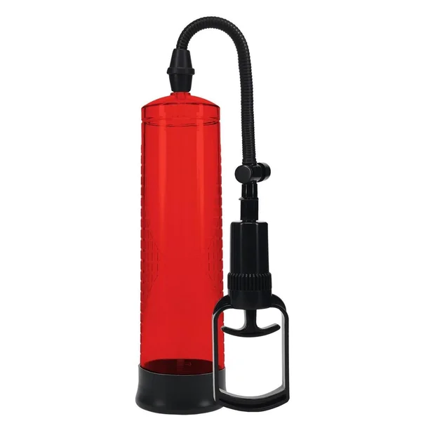 Pumped Basic Pump 2 Water Resistant Silicone Penis Pump – Red