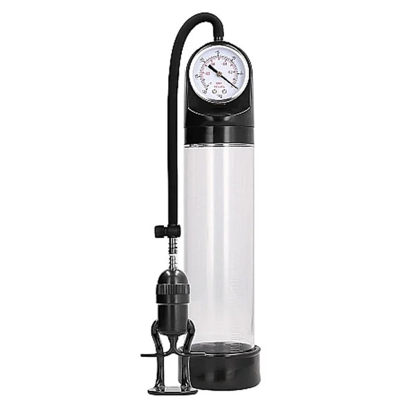 Pumped By Shots Deluxe Penis Pump With Advanced PSI Gauge – Clear