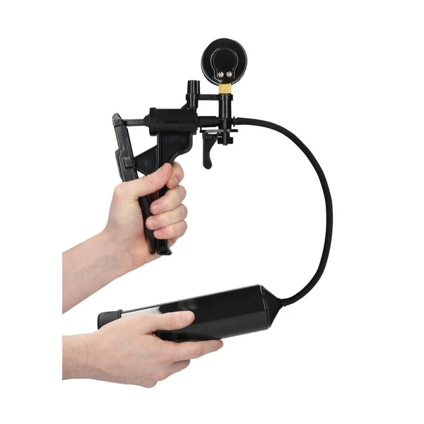 Pumped Lite Beginners Pump with PSI Gage – Black