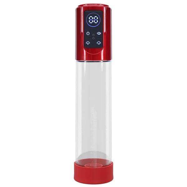 Pumped MegaLift 6 Function Automatic Rechargeable Penis Pump – Metallic Red