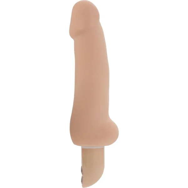 Pure Skin Stud 10 Function Realistic Vibrator 6.75 Inch Waterproof Flesh