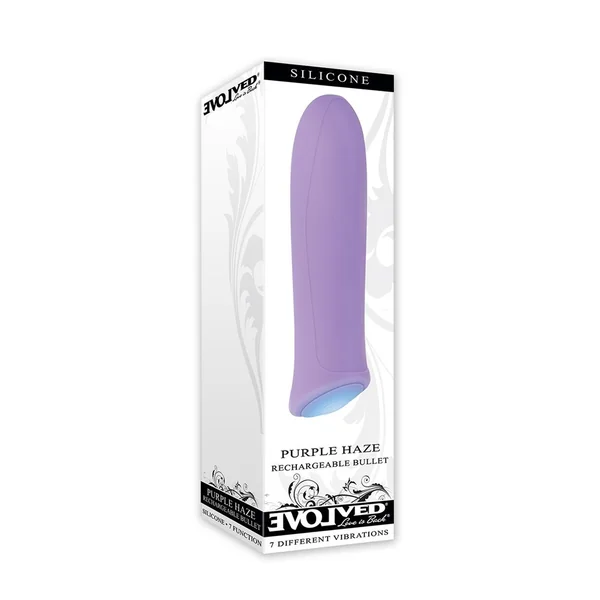 Purple Haze Rechargeable Silicone Bullet - Purple