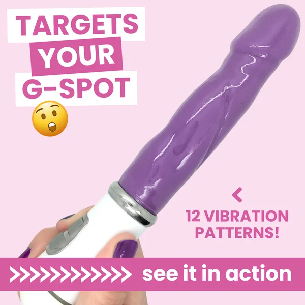 Purple Vibrating Dildo