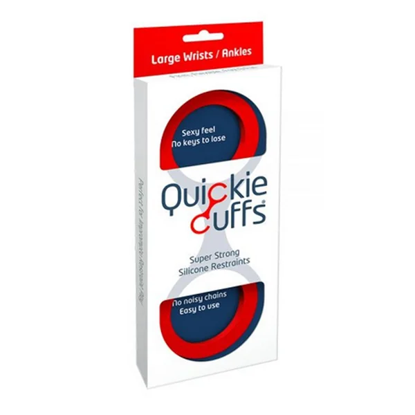 Quickie Cuffs Silicone Red Large