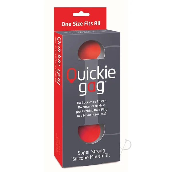 Quickie Gag Silicone Mouth Bit Red