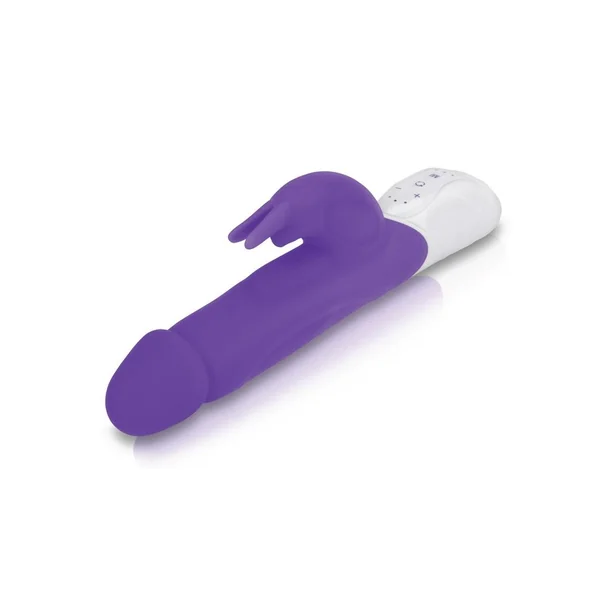 Rabbit Essentials Rechargeable Silicone Realistic Rabbit – Purple