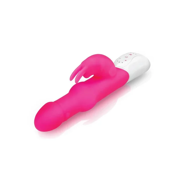 Rabbit Essentials Silicone Rechargeable Pearls Rabbit Vibrator – Hot Pink