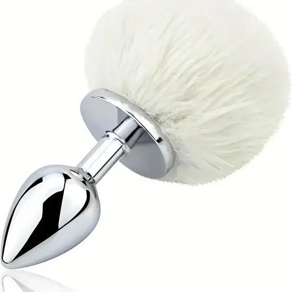 Rabbit Tail Small Butt Plug Bunny Tail Metal Anal Plug Sex Toy Fun Roleplay