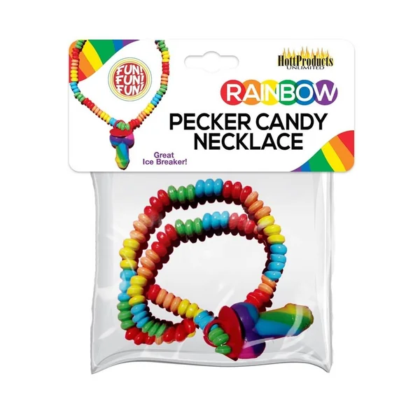 Rainbow Pecker Candy Necklace