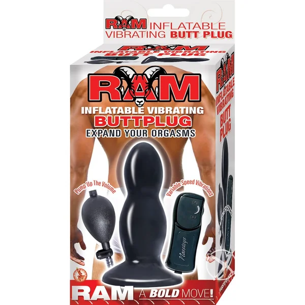 Ram Inflatable Vibrating Butt Plug