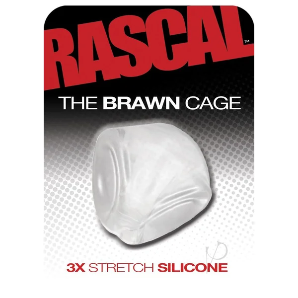 Rascal The Brawn Cage 3x Stretch Silicone Cock Cage Clear