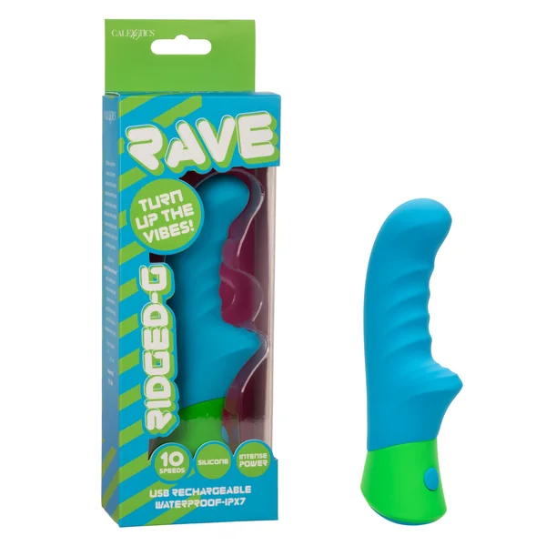 Rave Ridged G (Blue and Green) – Waterproof Massager