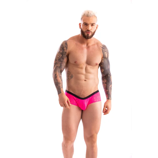 Raymond David Men Booty Short-Lace