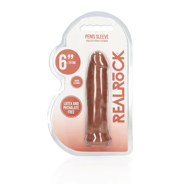 Real Rock Penis Extender - 6" Mocha