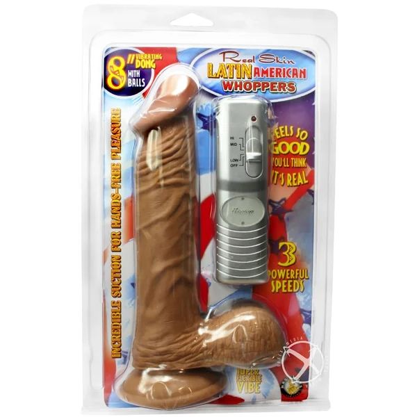 Real Skin Latin American Whoppers Realistic Dildo Brown
