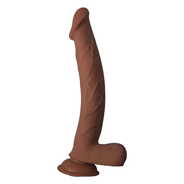 Realcocks Dual Layered Bendable Dildo 10in – Chocolate
