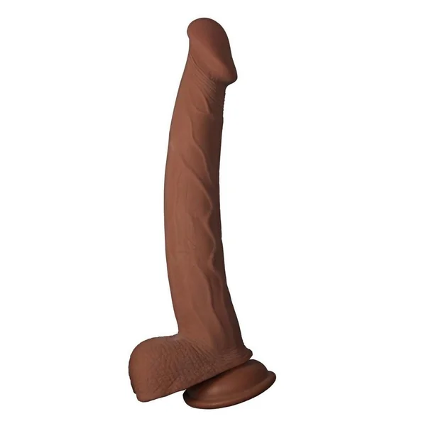 Realcocks Dual Layered Bendable Dildo 11in – Chocolate