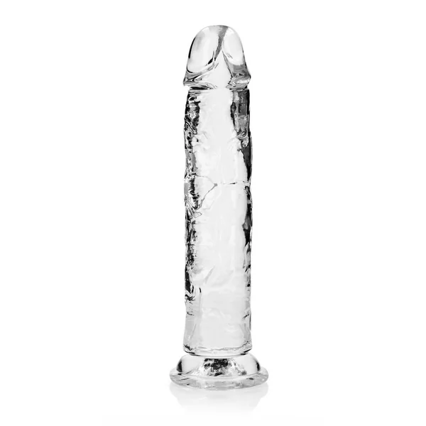RealRock Crystal Clear Straight No Balls Dildo 10in – Clear