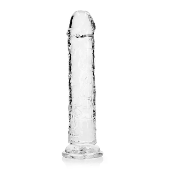 RealRock Crystal Clear Straight No Balls Dildo 9in – Clear