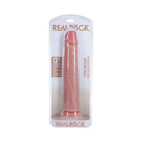 RealRock Extra Long 13 inches Dildo Beige