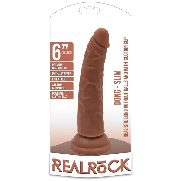 Realrock Slim Realistic Dildo with Suction Cup
