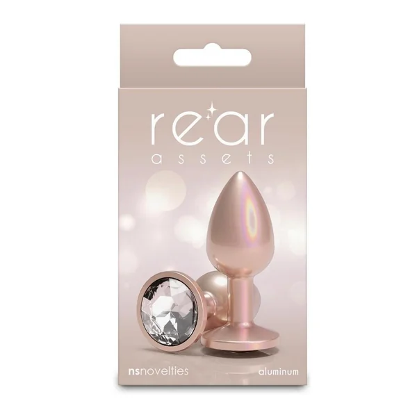 Rear Assets Chrome Anal Plug - Tan