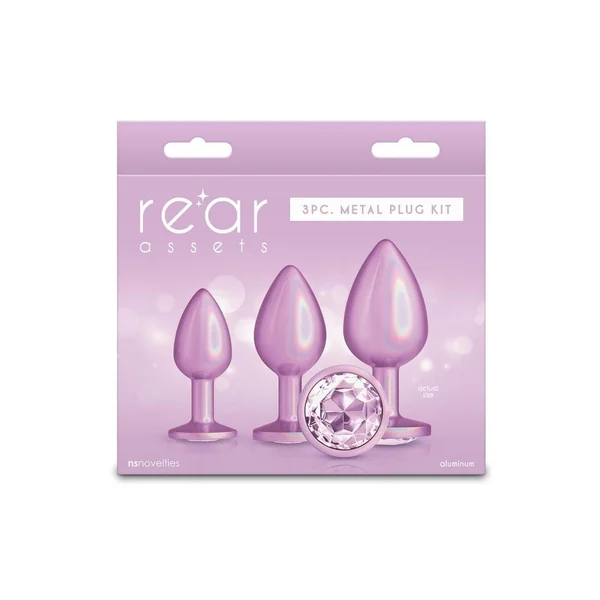 Rear Assets Trainer Chrome Plated Anal Plugs Kit (3pc Set)