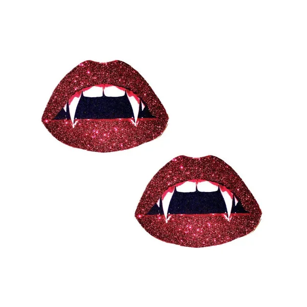 Reg Glitter Vampire Fang UV Reactive Pasties