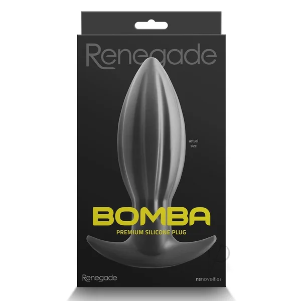 Renegade Bomba Silicone Anal Plug - Medium - Black