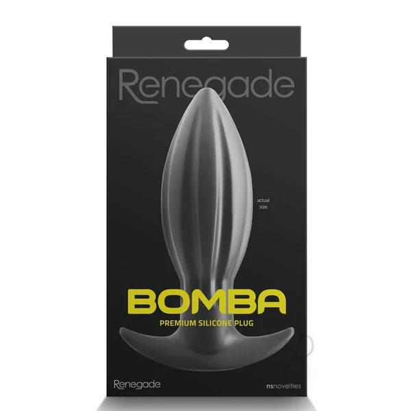 Renegade Bomba Silicone Anal Plug - Small - Black