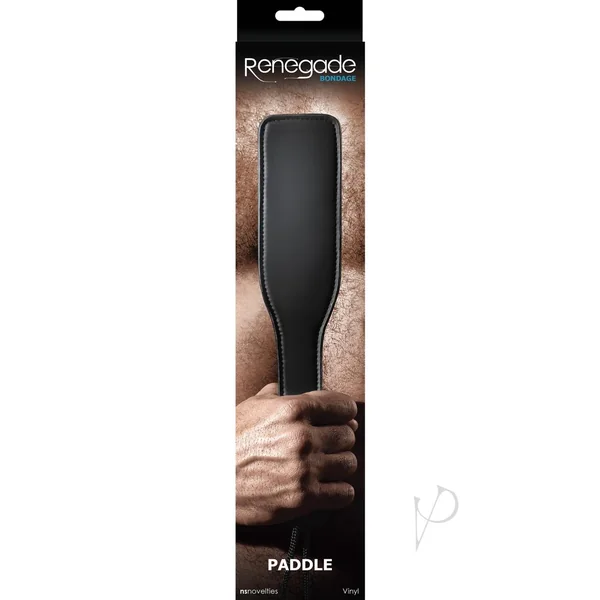 Renegade Bondage Vinyl Spanking Paddle Black