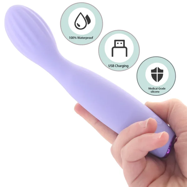 Revel Pixie Flexible Curved RechargeableSilicone G-spot Vibrator