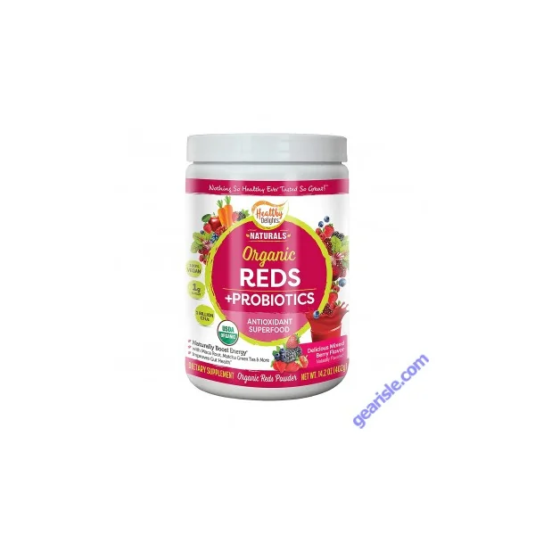 Revitalize Organic Reds + Probiotics Superfood Powder Healthy Delight 12.2 Oz