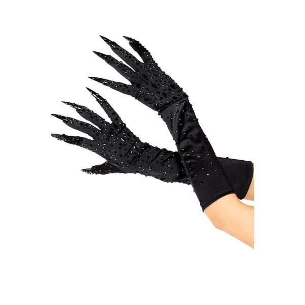 Rhinestone Claw Gloves