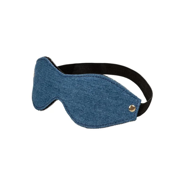 Ride `em Premium Denim Collection Eye Mask – Blue