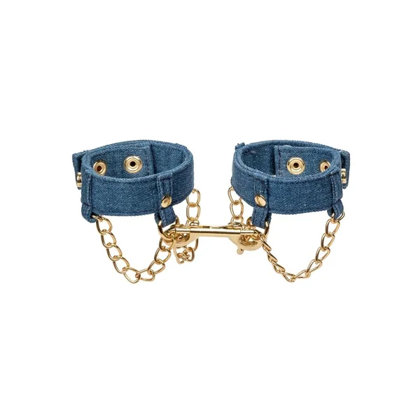 Ride 'Em Premium Denim Collection Wrist Cuffs
