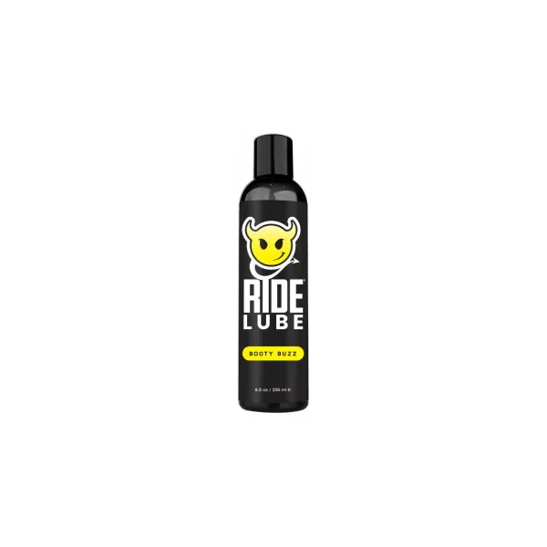 Ride Lube Booty Buzz Stimulating Silicone Lubricant, 8.5 oz.
