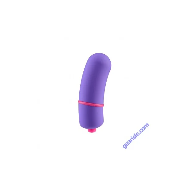 Rock Candy Jellybean Blue Curved Extra Large Bullet Purple Vibrator