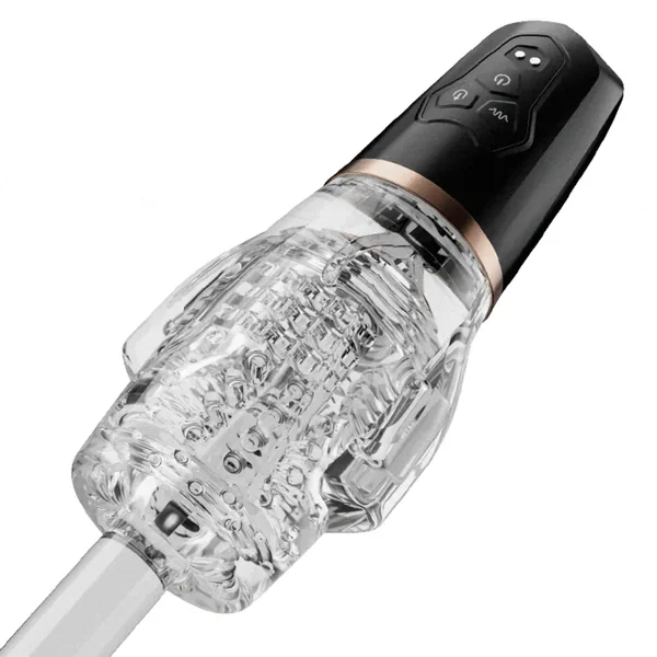 Rocket 2 Vibrating Eggs 5 Sucking 10 Vibrating Transparent Masturbator