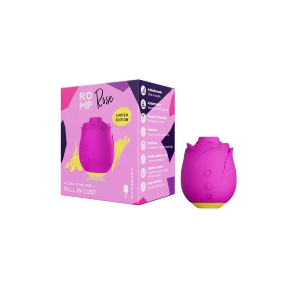 ROMP Rose Rechargeable Silicone Pleasure Air Clitoral Vibrator